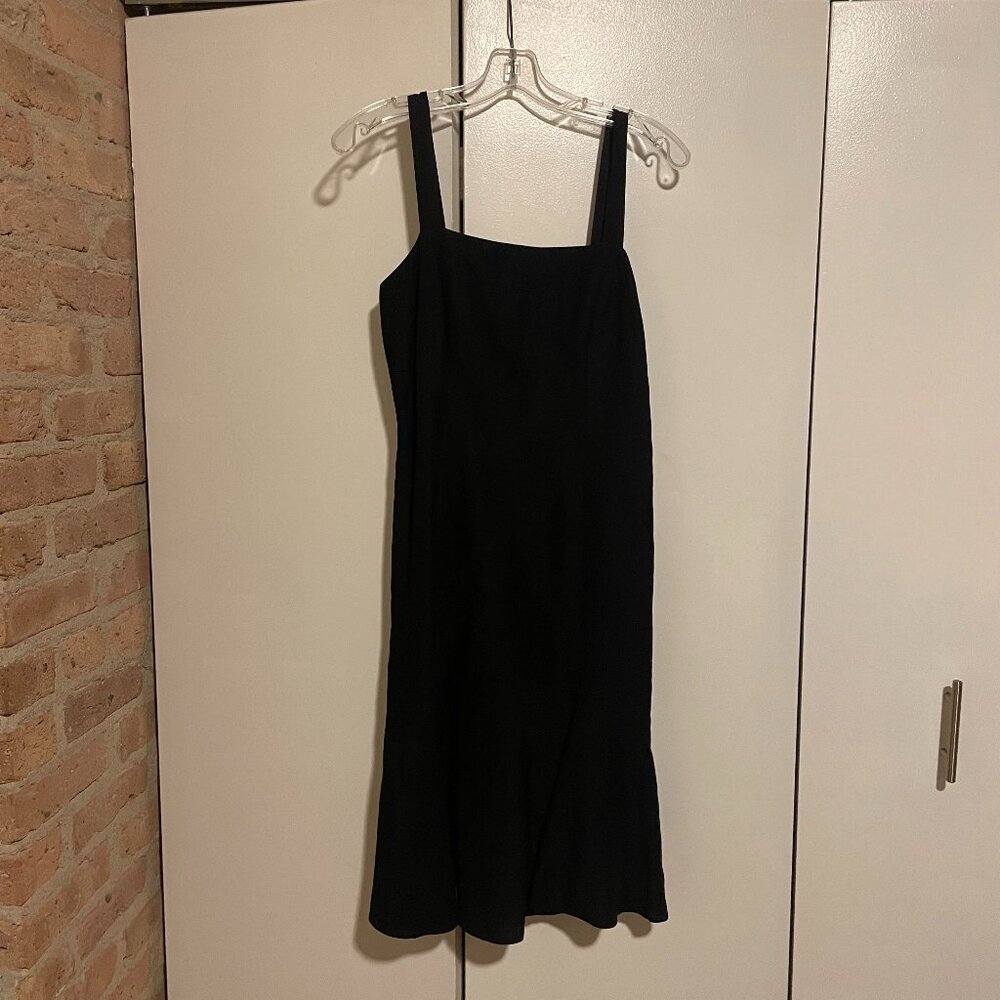 Vintage (early 2000s) Loft Linen Black Dress